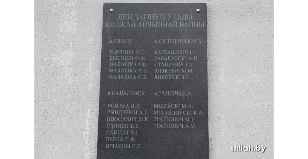 Памятник в д. Селец
